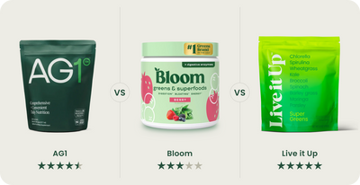 AG1 vs. Bloom Greens vs. Live it Up Super Greens: What Should You Choose?