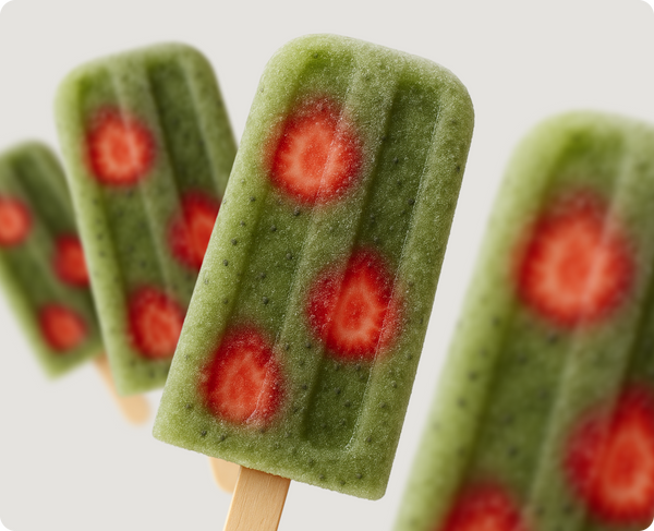 Strawberry Popsicle Recipe With a Greens-Powered Twist