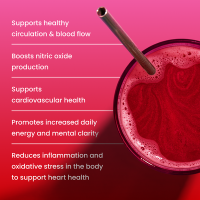 All-natural organic beetroot powder for heart health support