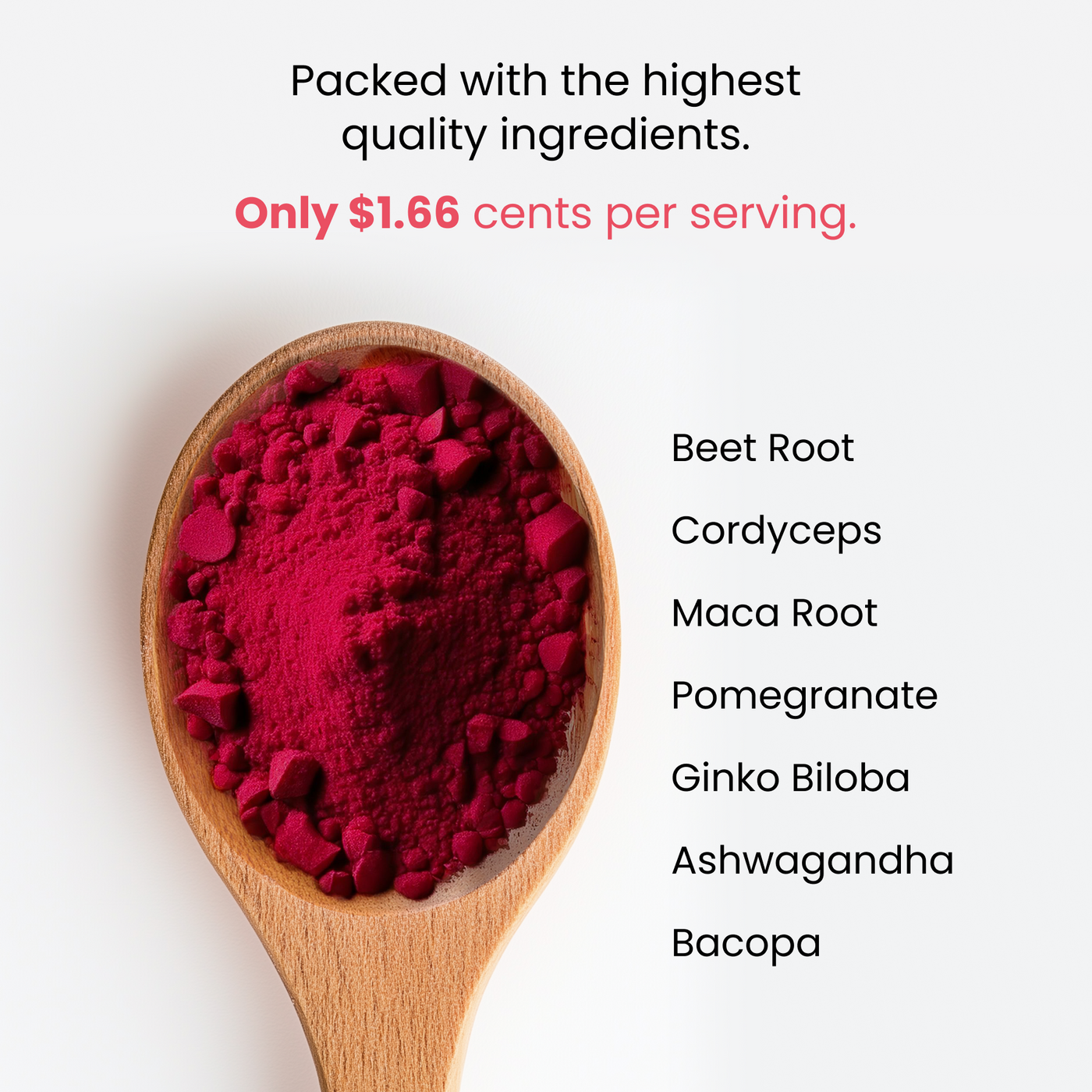 All-natural organic beetroot powder for heart health support