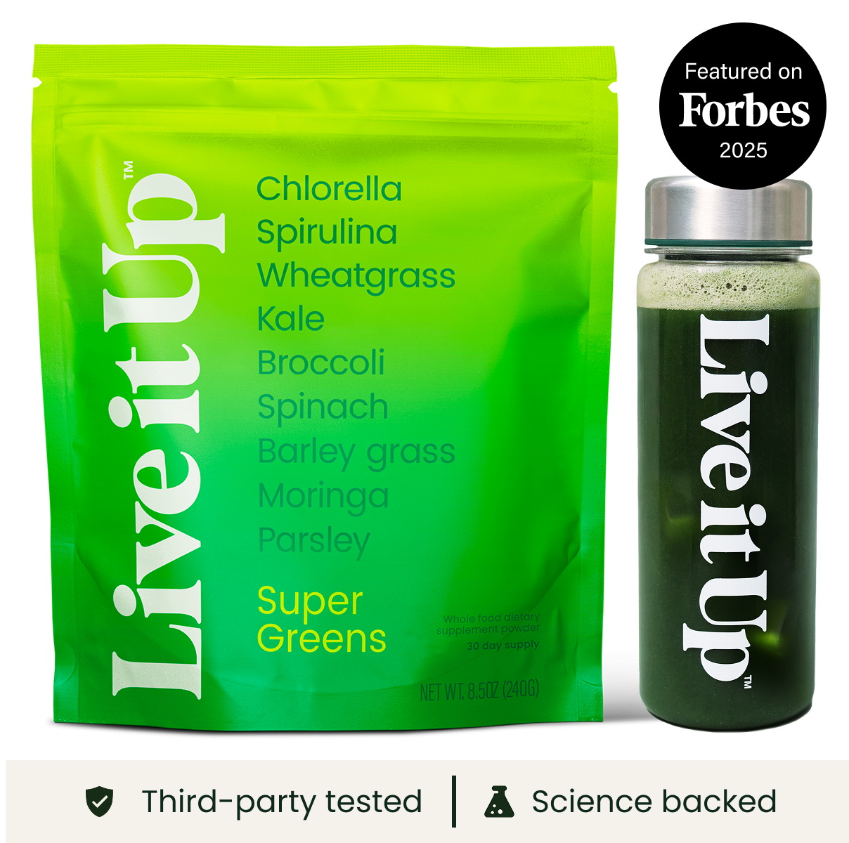 Super Greens: all-natural greens powder for daily health