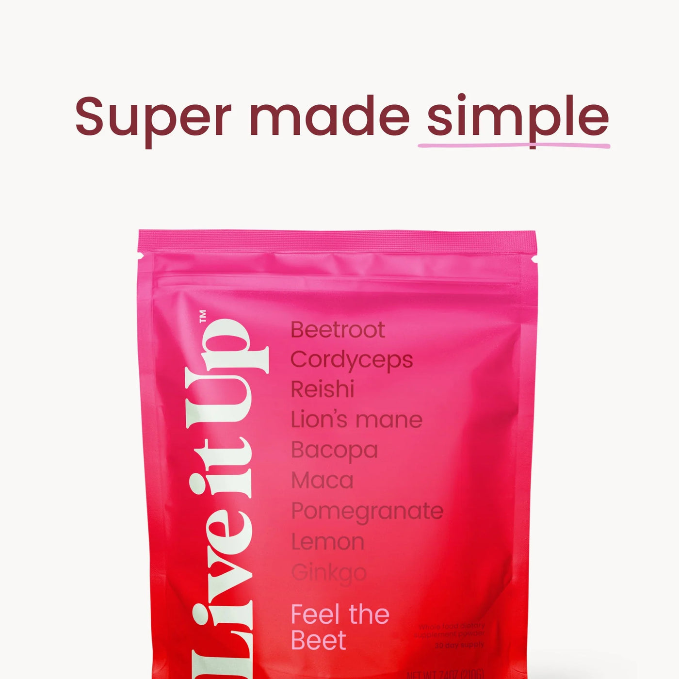 Mushroom Focus + Energy: Feel the Beet Powder