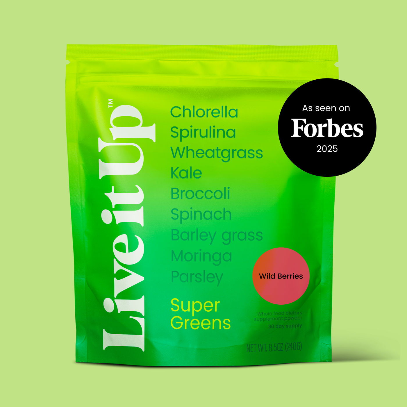 Super Greens: all-natural greens powder for daily health