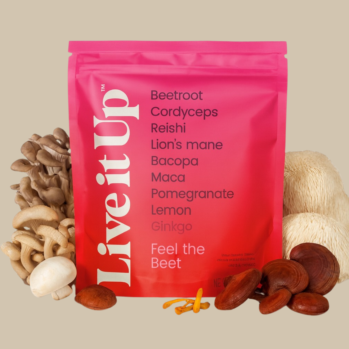 Mushroom Focus + Energy: Feel the Beet Powder