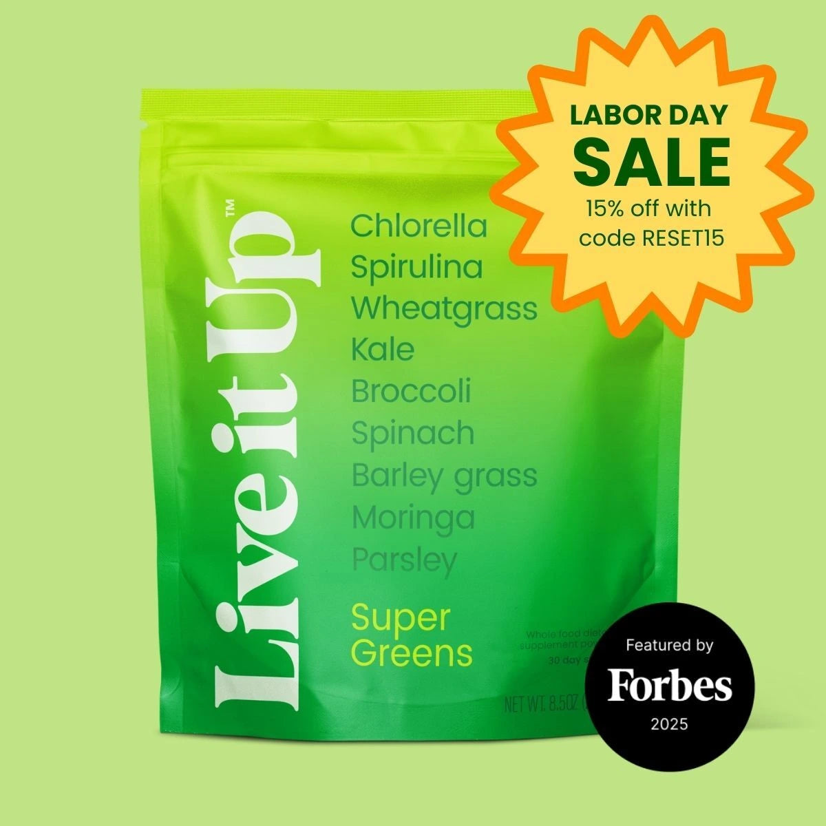 Super Greens: all-natural greens powder for daily health